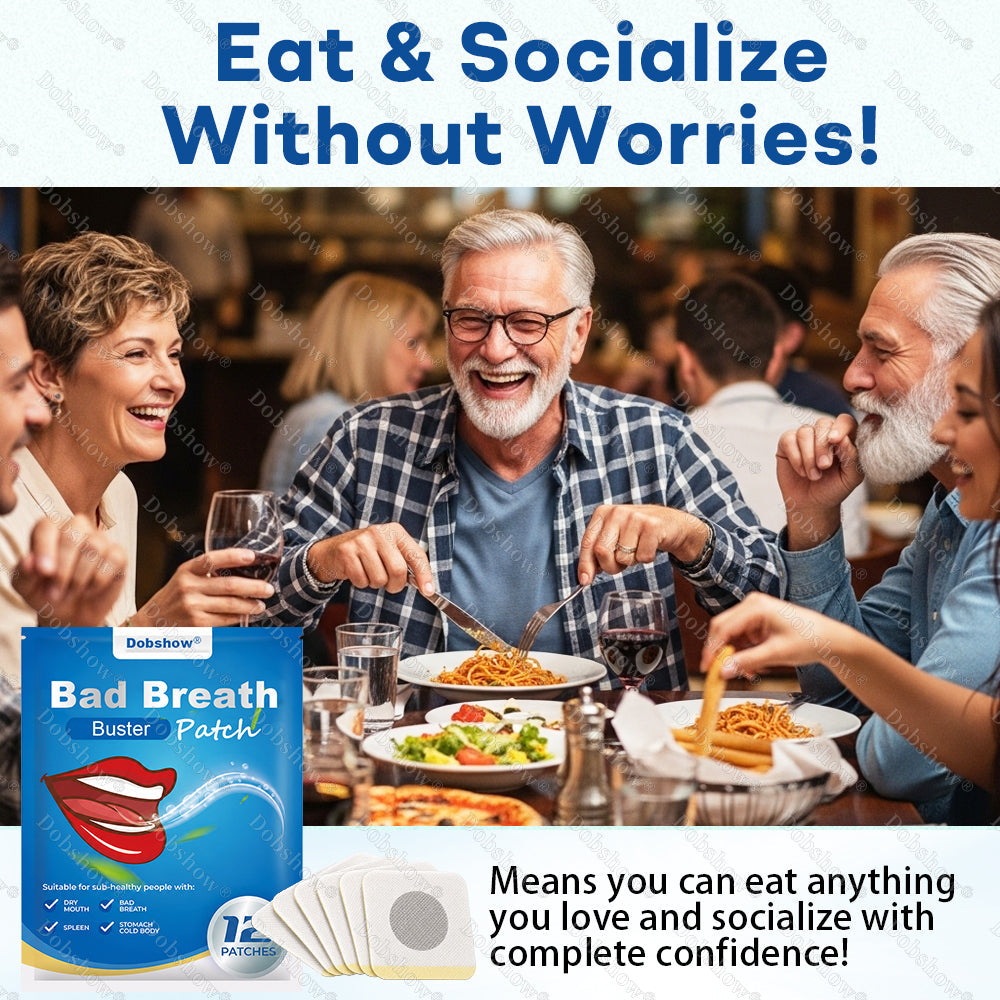 🏆𝐎𝐟𝐟𝐢𝐜𝐢𝐚𝐥 𝐔𝐒 𝐒𝐭𝐨𝐫𝐞🔥100K+ SOLD🔥Dobshow® Bad Breath Buster Patch-Regulates intestinal flora and eliminates oral odor🎉Special limited-time discount