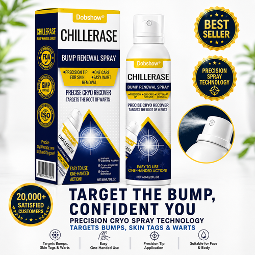 🔥 78K+ Sold! Dobshow® ✨ 2-in-1 Cryo-Cooling Bump Renewal Spray ☘️ Targets Skin Tags, Common Warts & Rough Bumps | Helps Improve the Look of Uneven, Rough Skin | Fast-Drying Formula for Face & Body