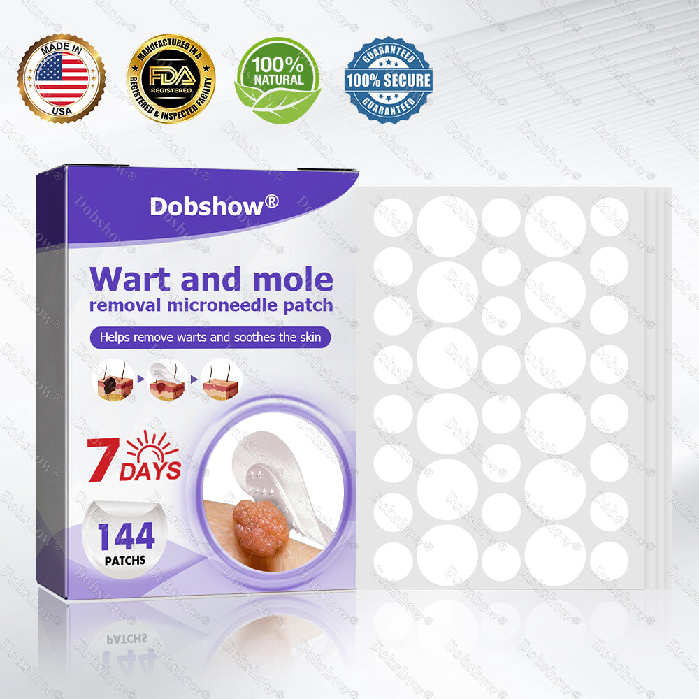 Dobshow®✨ All-New Upgraded Microneedle Wart Removal Patch — Invisible, Discreet Wart Care