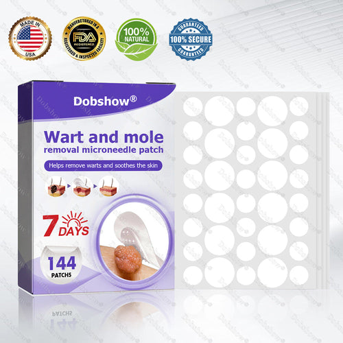 Dobshow®✨ All-New Upgraded Microneedle Wart Removal Patch — Invisible, Discreet Wart Care