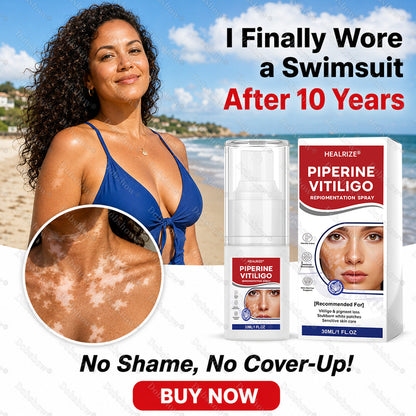 🔥100K+ SOLD Healrize® Piperine Vitiligo Repigmentation Spray - 👨‍⚕️✅Steroid-Free Botanical Formula | Gentle & Effective for All Skin Types