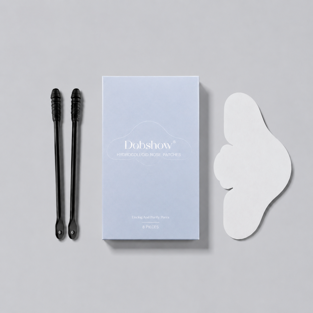 Dobshow® 💧Deep Cleansing Blackhead Strips -🫧 Triple-Enzyme Tech Oil-Free Instantly Unclogs Pores (Unisex)