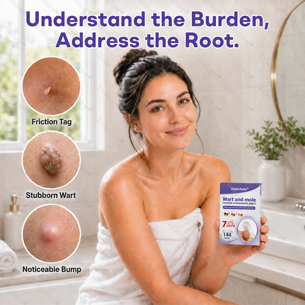 Dobshow®✨ All-New Upgraded Microneedle Wart Removal Patch — Invisible, Discreet Wart Care