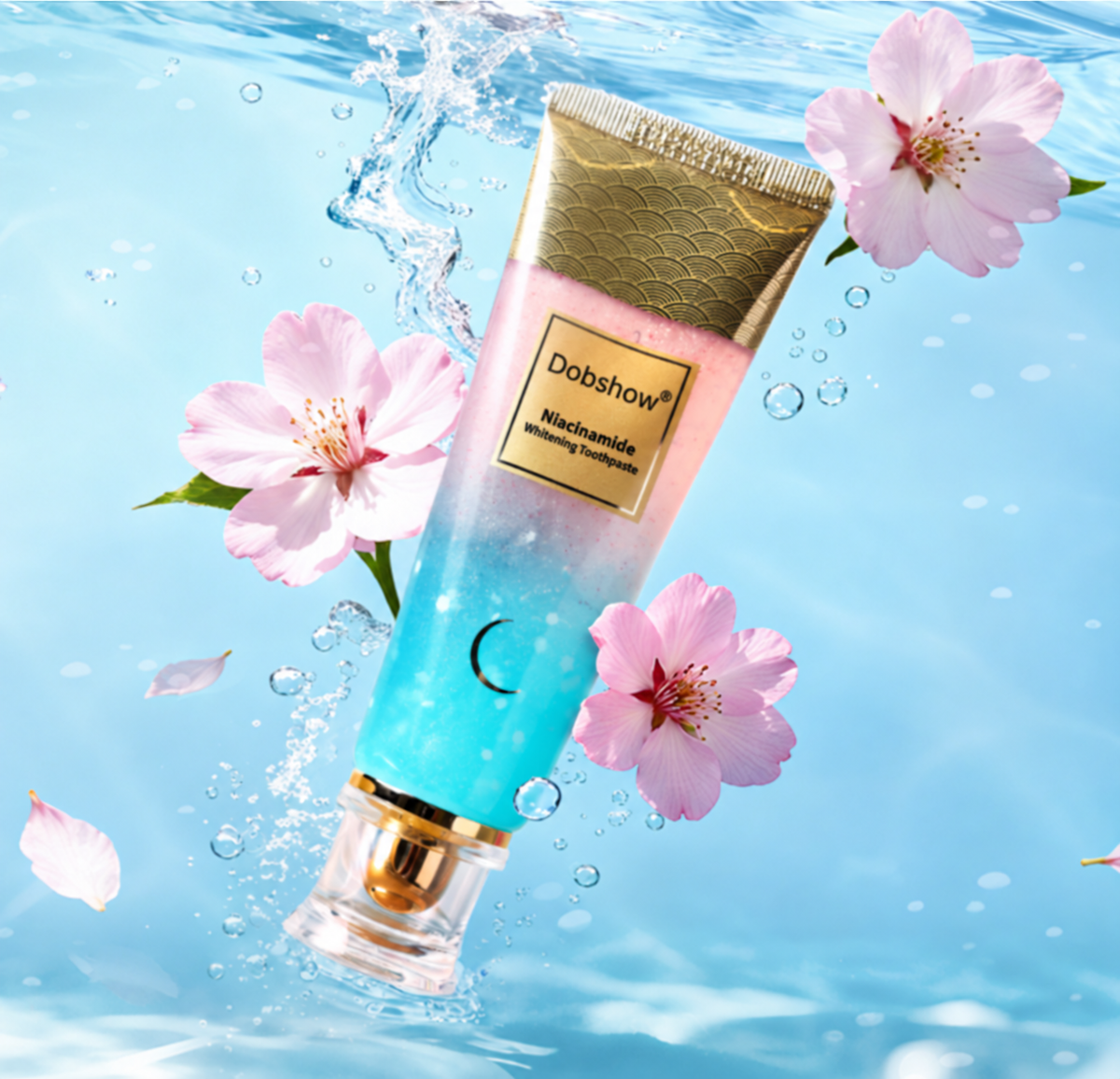 🦷✨ Dobshow® NiaGlow Niacinamide Brightening Fluoride-Free Toothpaste — Helps Remove Tobacco Stains, Prevent Cavities & Freshen Breath 🌿