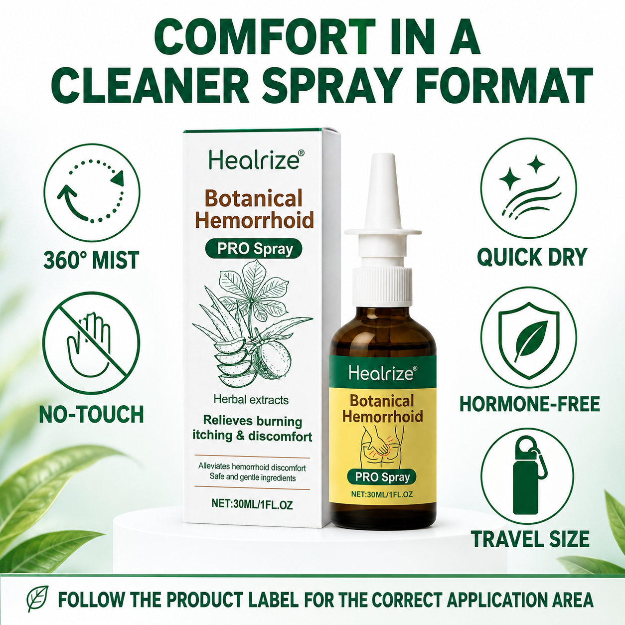 100K+ SOLD 🔥🔥Healrize® Botanical Hemorrhoid PRO Spray