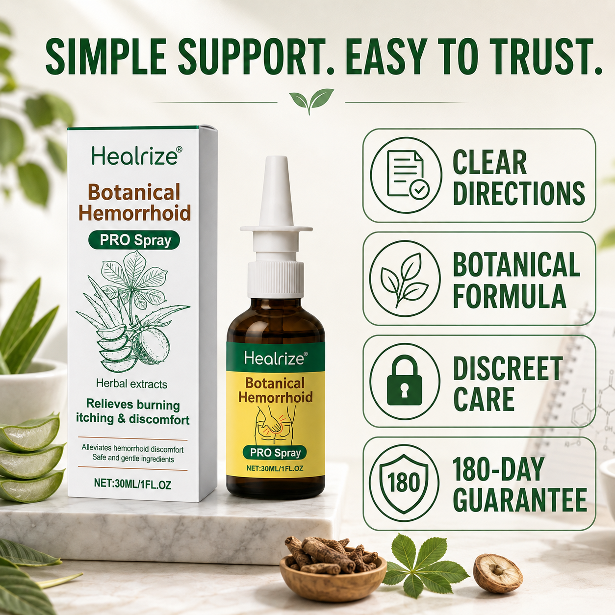 100K+ SOLD 🔥🔥Healrize® Botanical Hemorrhoid PRO Spray