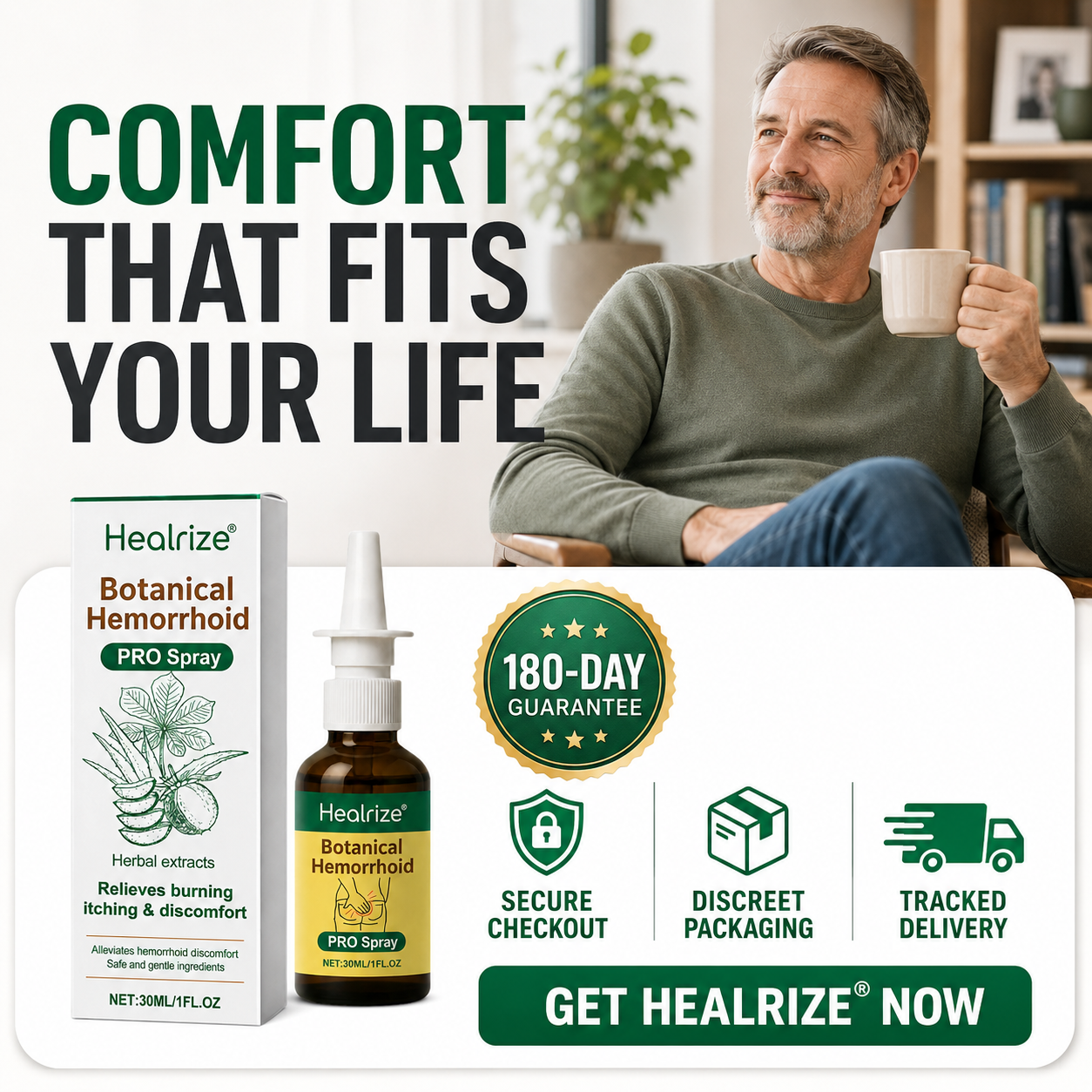 100K+ SOLD 🔥🔥Healrize® Botanical Hemorrhoid PRO Spray