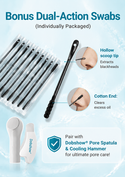 Dobshow® 💧Deep Cleansing Blackhead Strips -🫧 Triple-Enzyme Tech Oil-Free Instantly Unclogs Pores (Unisex)