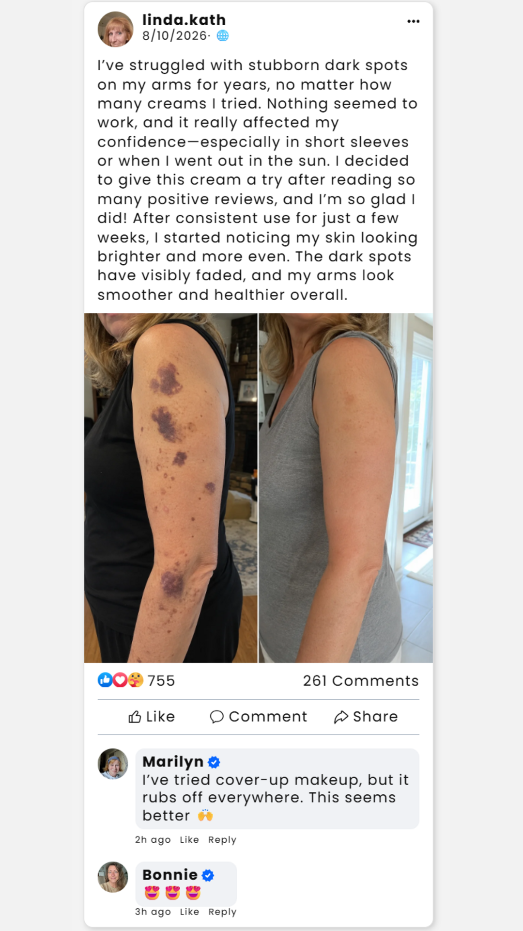 Customer feedback from Linda